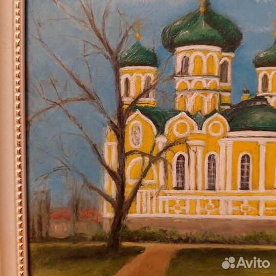 Картина маслом в рамке 