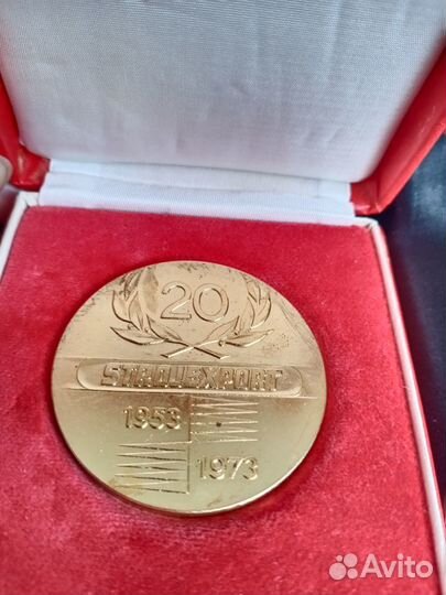 Медаль Стройэкспорт чсср 1973