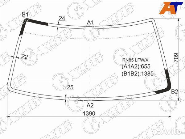 Стекло лобовое toyota 4runner