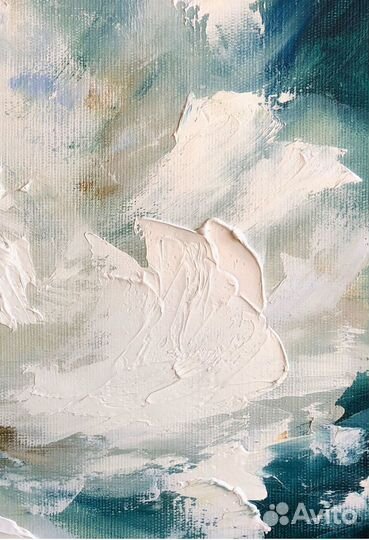 Картина Интерьерный пион Абстрактный цветок Пион