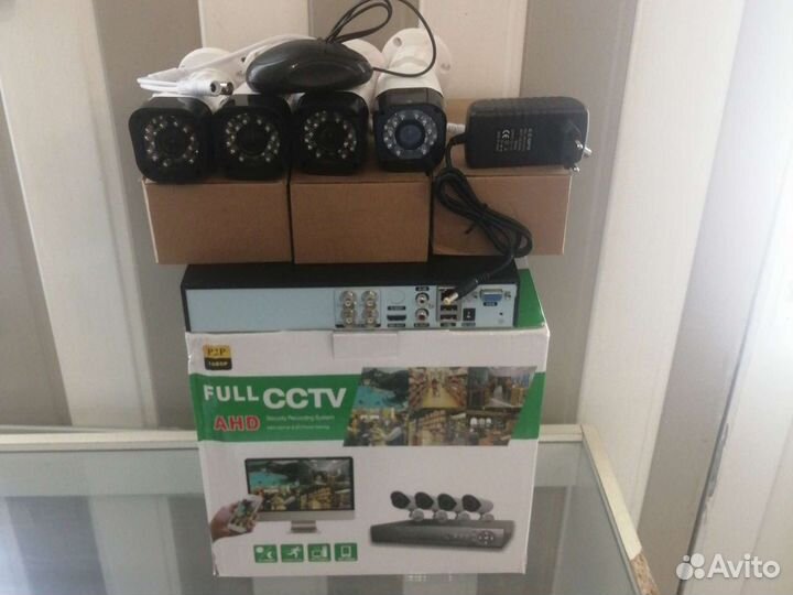 Видеонаблюдения комплект 4 камеры 2mp