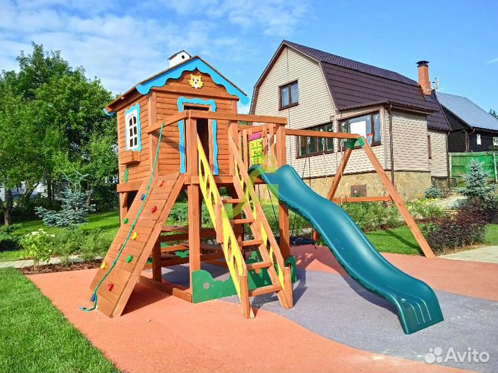 Детский игровой комплекс для дачи с горкой