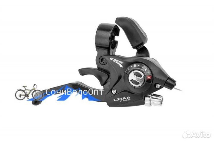 Шифтер/тормозная ручка SF-TS60-8S прав.8 ск. черны