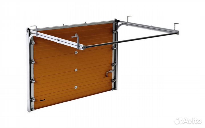 Ворота гаражные откатные Алютех