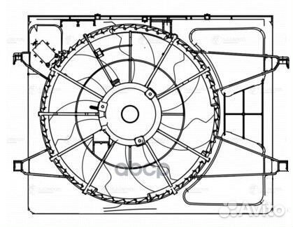 Вентилятор радиатора KIA ceed /elantra HD 06- L