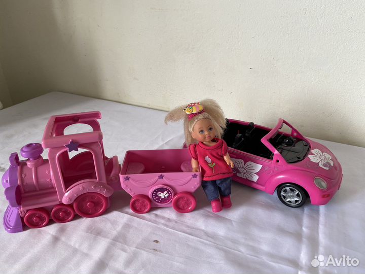 Машина, поезд, кукла evi, simba