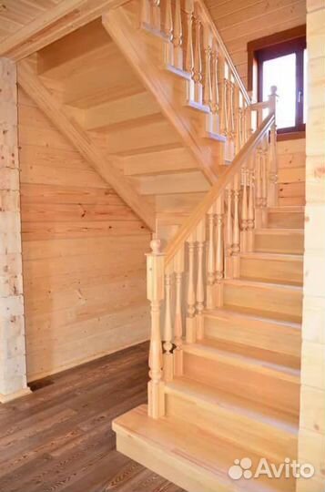 Лестница сосновая