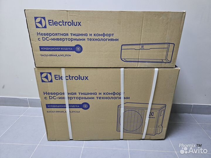 Инверторный кондёр Electrolux 27кв.м. чек новый