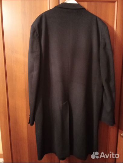 Пальто шерстяное мужское длинное