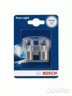 Лампа standard P21W 12V 21W (блистер, 2 шт.) Bosch