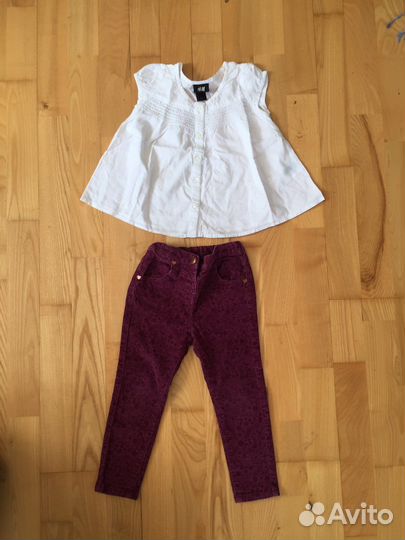 Вещи на девочку 92-98 см, 21 штука