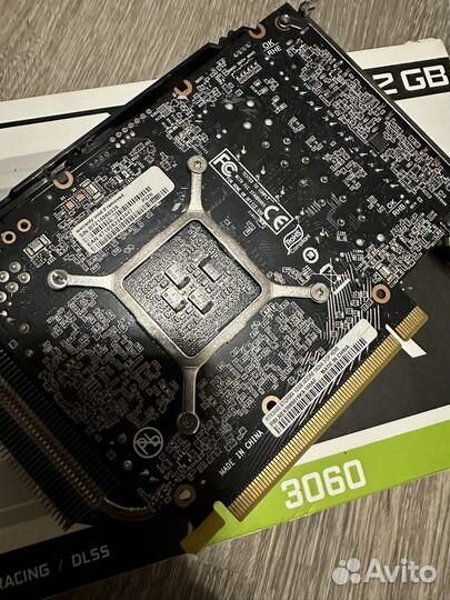 Неисправная Palit RTX 3060 12gb