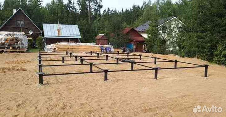 Винтовые сваи Монтаж