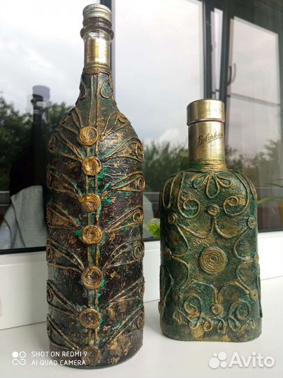 Бутылки декоративные
