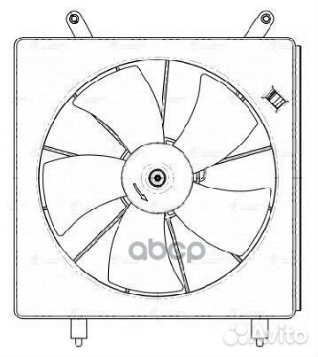 Э/вентилятор охл. для а/м Honda CR-V II (02) 2