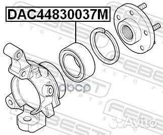 Подшипник ступичный передний 44X82.5X37 DAC4483