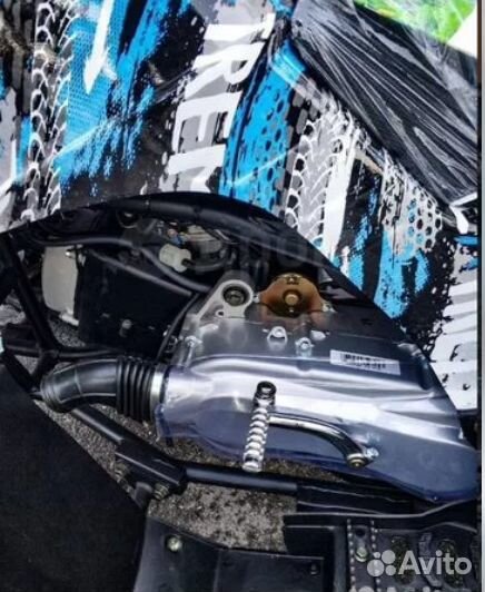 Квадроцикл Grizzly 200cc сине-белый