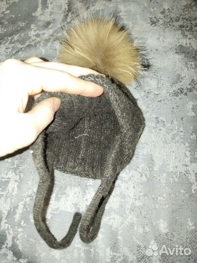 Зимняя шапка для мальчика с 0м и до 1г