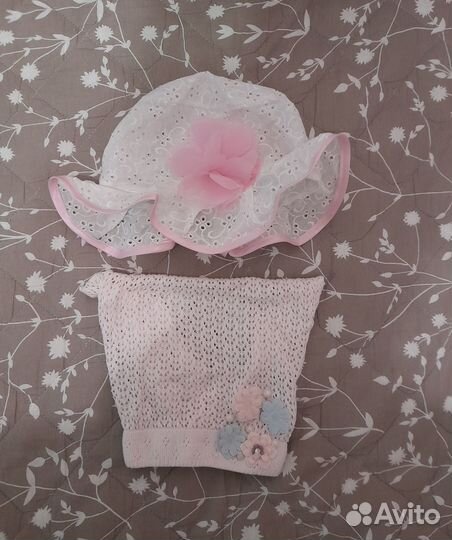 Панама и косынка (на 2годика)