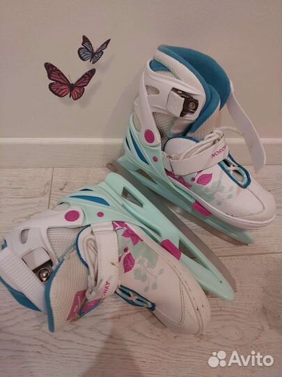 Коньки детские раздвижные р-р 31-36