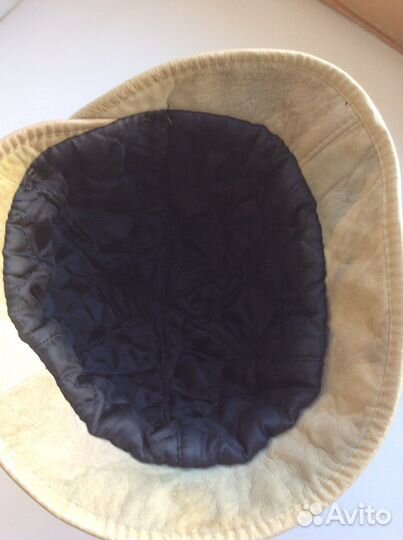 Кожаная шляпа женская