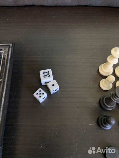 Шахматы шашки нарды 3 в 1