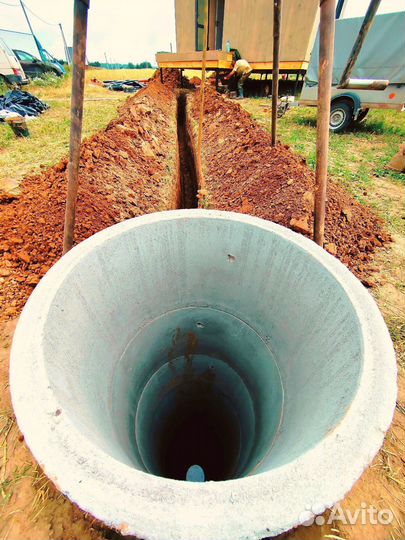 Колодец питьевой. Септик из колец под ключ
