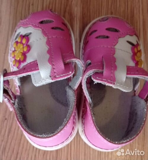 Сандалии для девочки 17 размер, 10.5 см