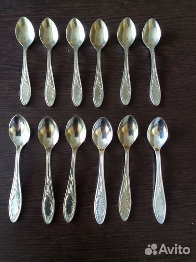 Ложечки кофейные мельхиор