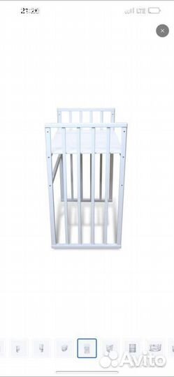 Кроватка для новорожденных с пеленальным столиком