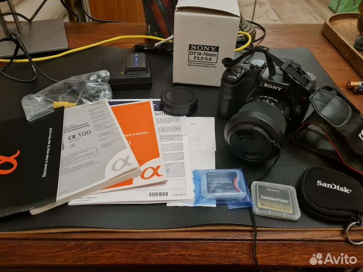 Зеркальный фотоаппарат sony dslr-A100K alpha