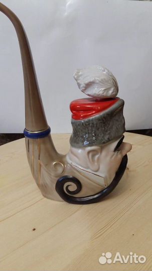 Коллекционная бутылка Казак трубка люлька