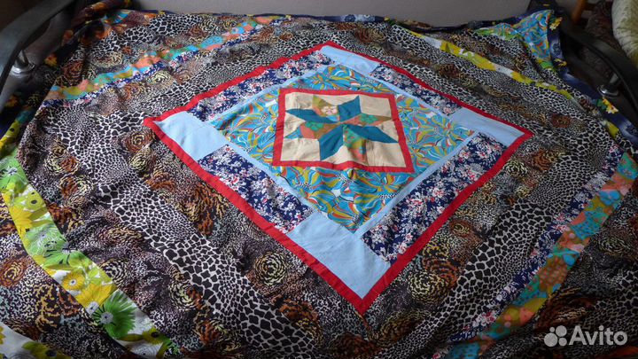 Лоскутное покрывало,пэчворк 220 x170 см