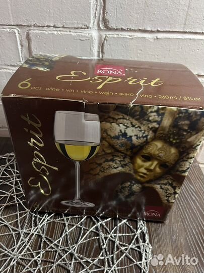 Фужеры 6 штук rona Esprit