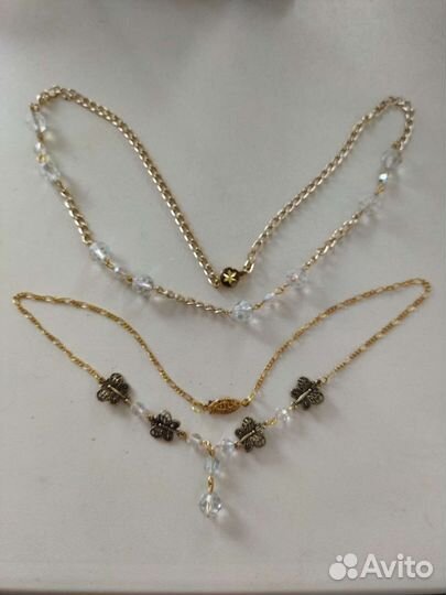 Колье с чехословацким стеклом