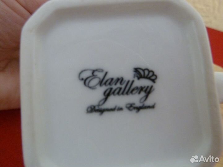 Чайно-кофейная пара, фарфор, дерево