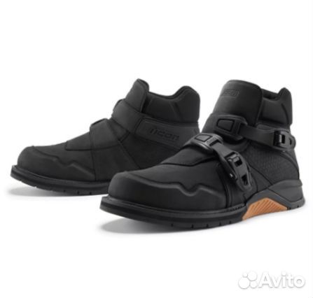 Мотоботы Icon Slabtown WP CE чёрные