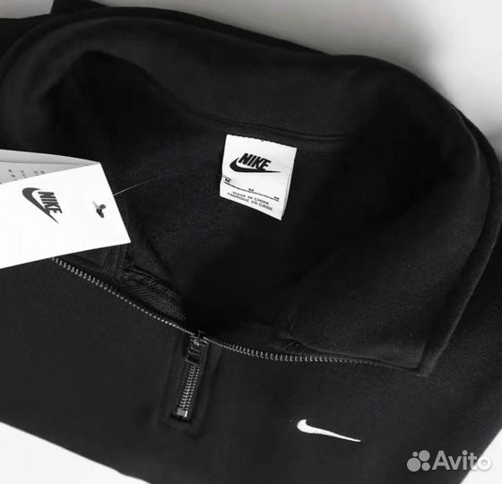 1/4 Зип Худи Nike Daily Vintage Black оригинал