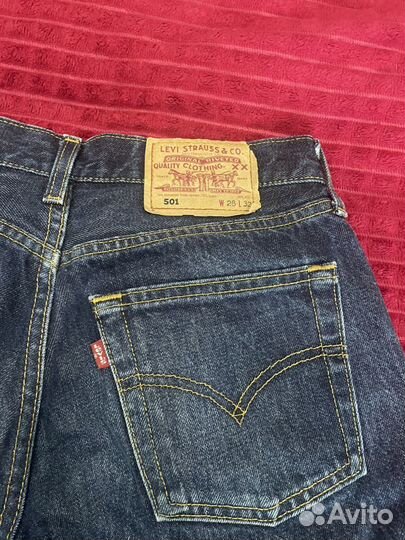 Джинсы levis 501 w28 l32