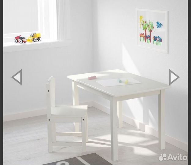 Детский стол и стул IKEA сундвик