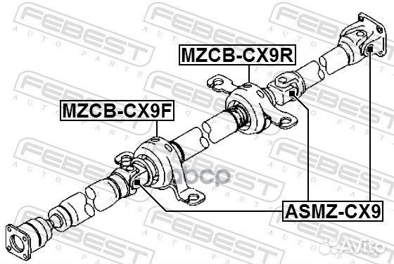 Крестовина карданного вала 24x64 asmz-CX9 Febest