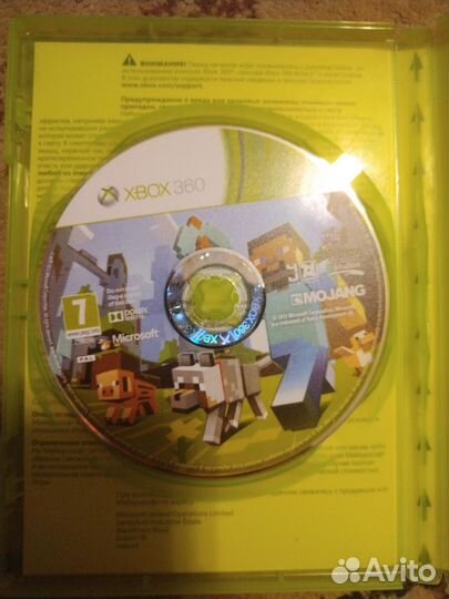 Диск на xbox 360 Minecraft 1.12.2