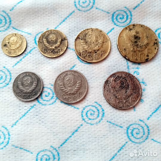 Монеты СССР 10 коп. и 15 коп. 1939г. комплектом