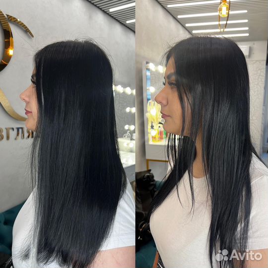 Наращивание загущение волос