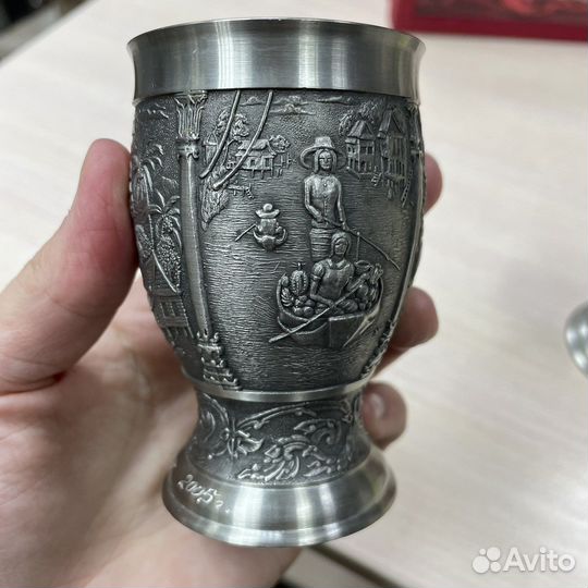 Оловянные бокалы Германия 2шт (сзр)
