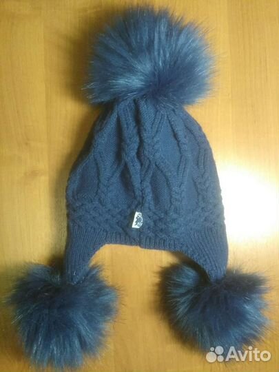 Зимняя шапка на флисе р.52