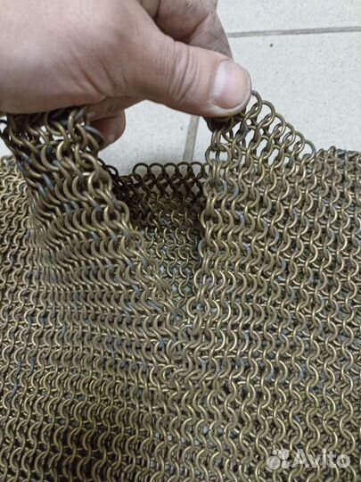 Кольчуга старинная, доспех.бронза