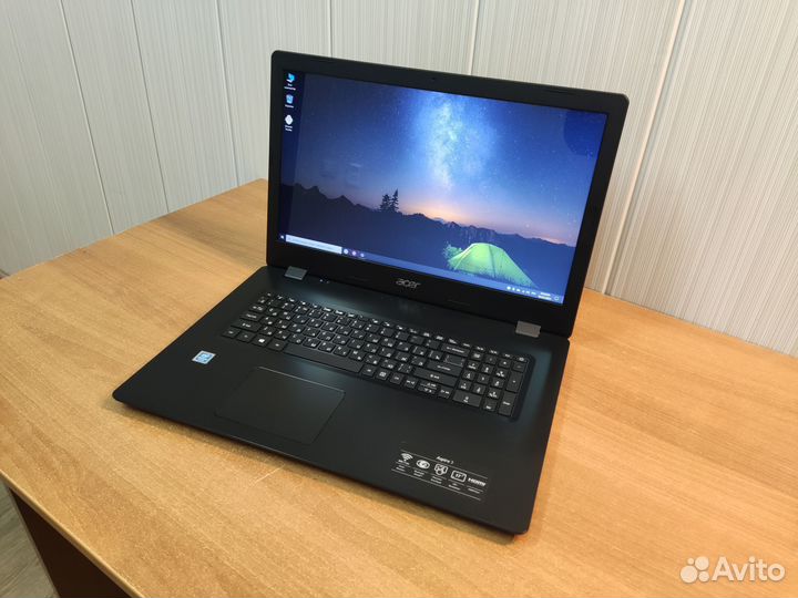 Новый мощный Acer aspire 3 Plus intel/SSD/8GB/17.3