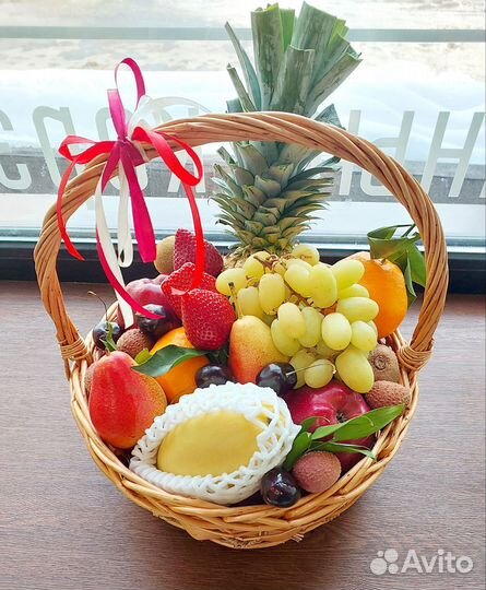 Букеты из сухофруктов, фруктовые корзины