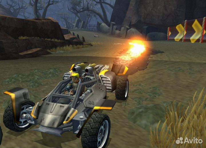 Jak X Combat Racing Platinum, б/у, множ.царап., ан